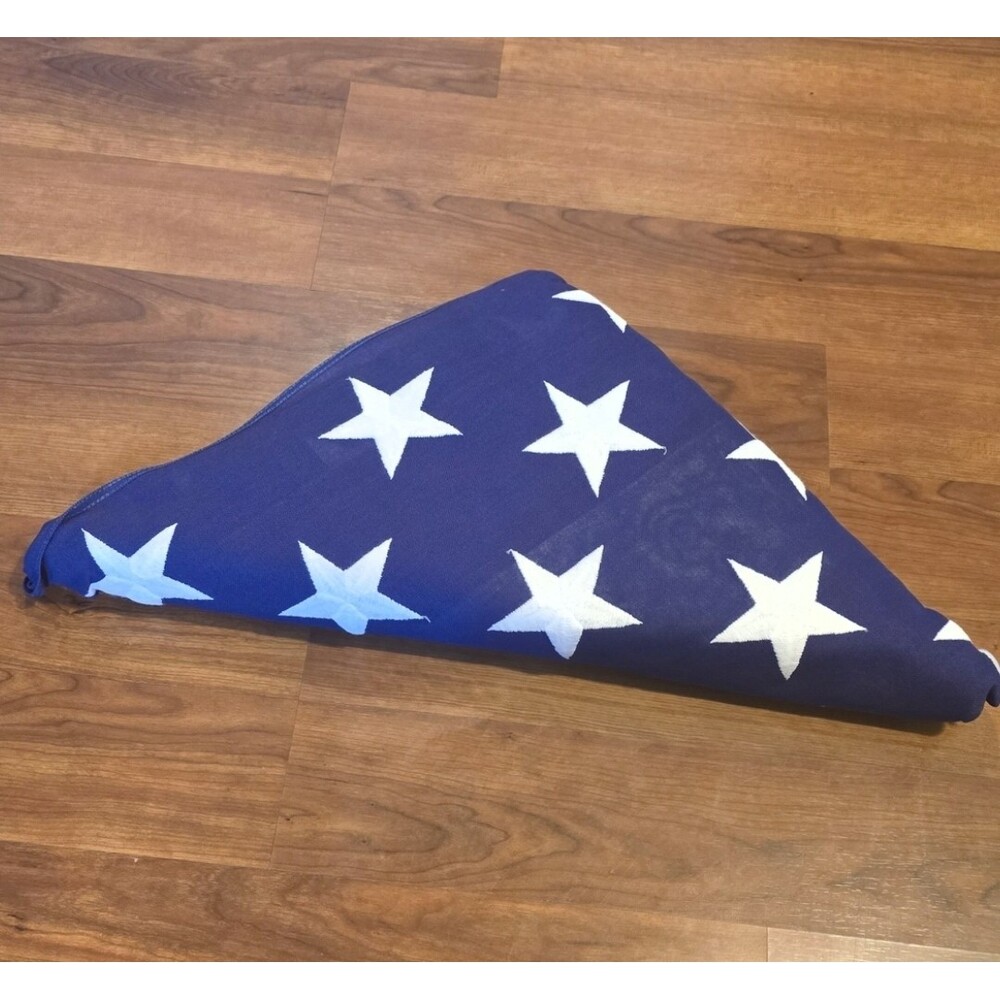 Vintage 50 Star United States  America Tall Flag 5x9.5 Cotton  Excellent Patriot